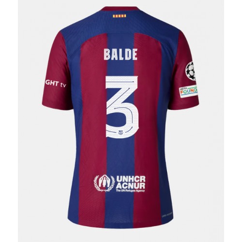 Fotbalové Dres Barcelona Alejandro Balde #3 Domácí 2023-24 Krátký Rukáv